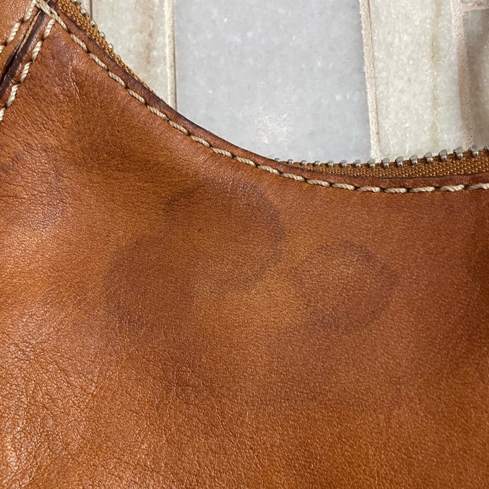 Vintage Michael Kors purse cognac-tan leather hobo bag - Picture 15 of 15